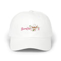 Dad Cap – Embroidered 'Burnout' Floral Logo with 'I'm Fine' Back Text