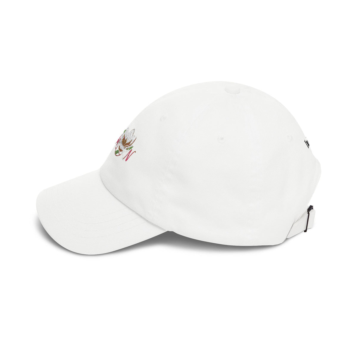 Dad Cap – Embroidered 'Burnout' Floral Logo with 'I'm Fine' Back Text