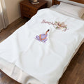 Velveteen Plush Blanket — Burnout Nurse Meditation Design