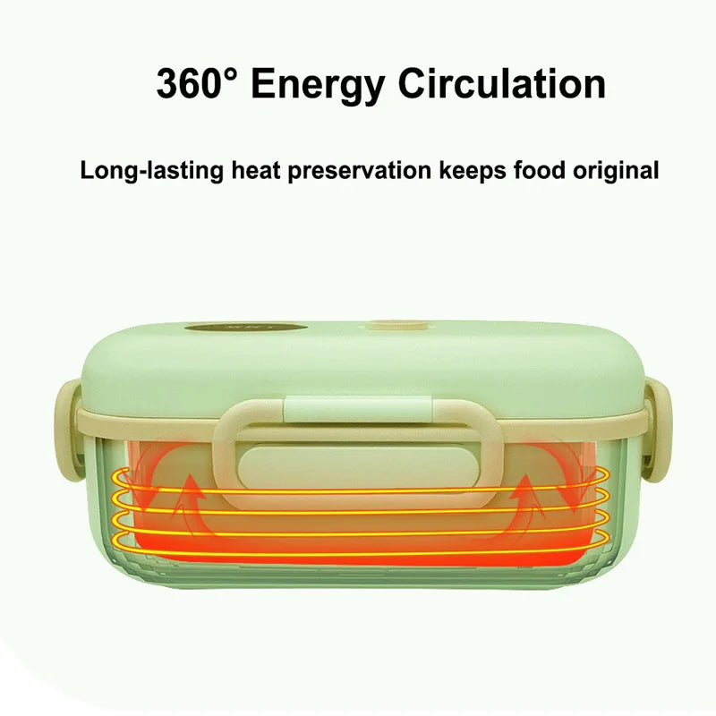 Smart LCD Temperature Display Electric Lunch Box