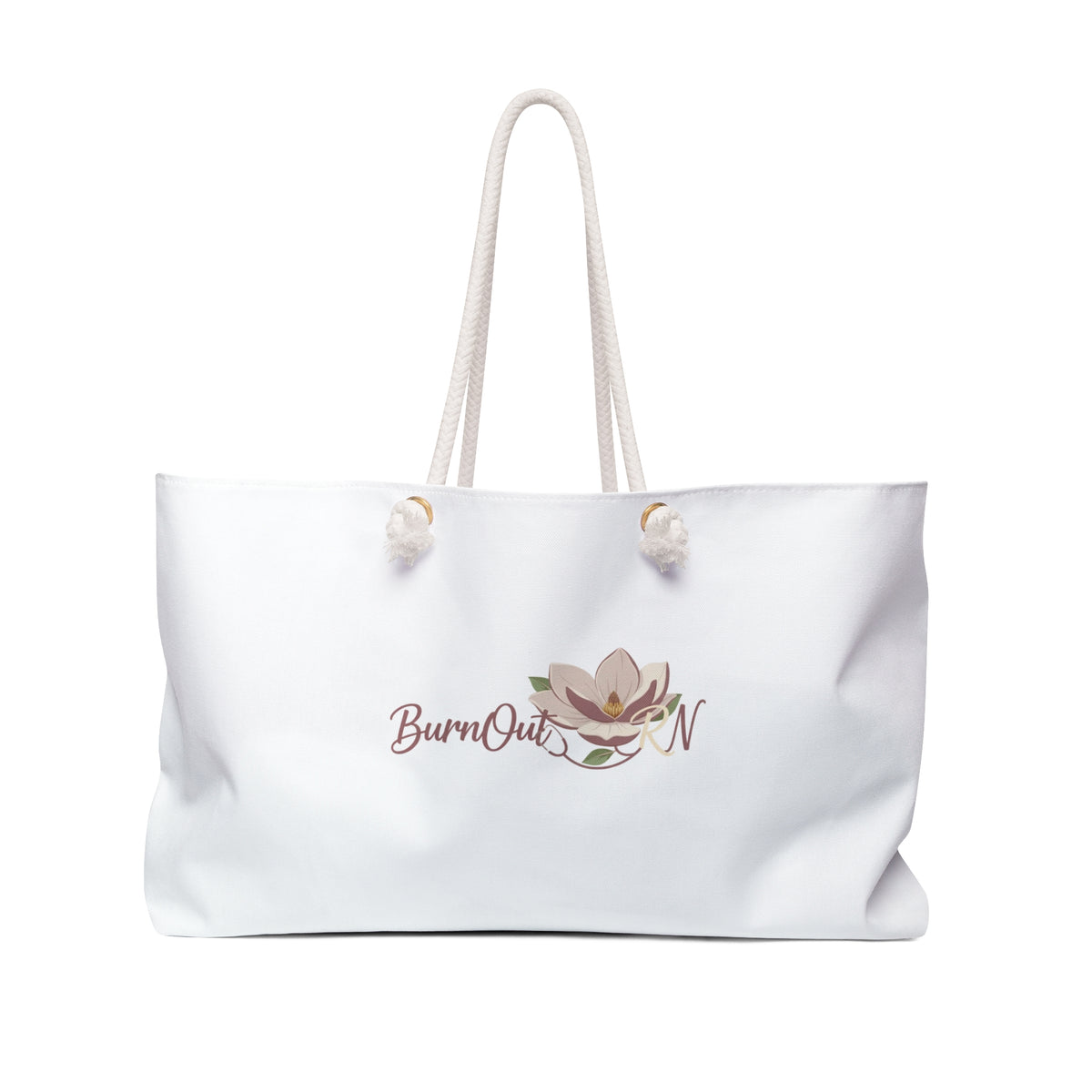 Weekender Bag — 'Burnout Whispers, Purpose Reminds' Nurse Relaxation Travel Tote