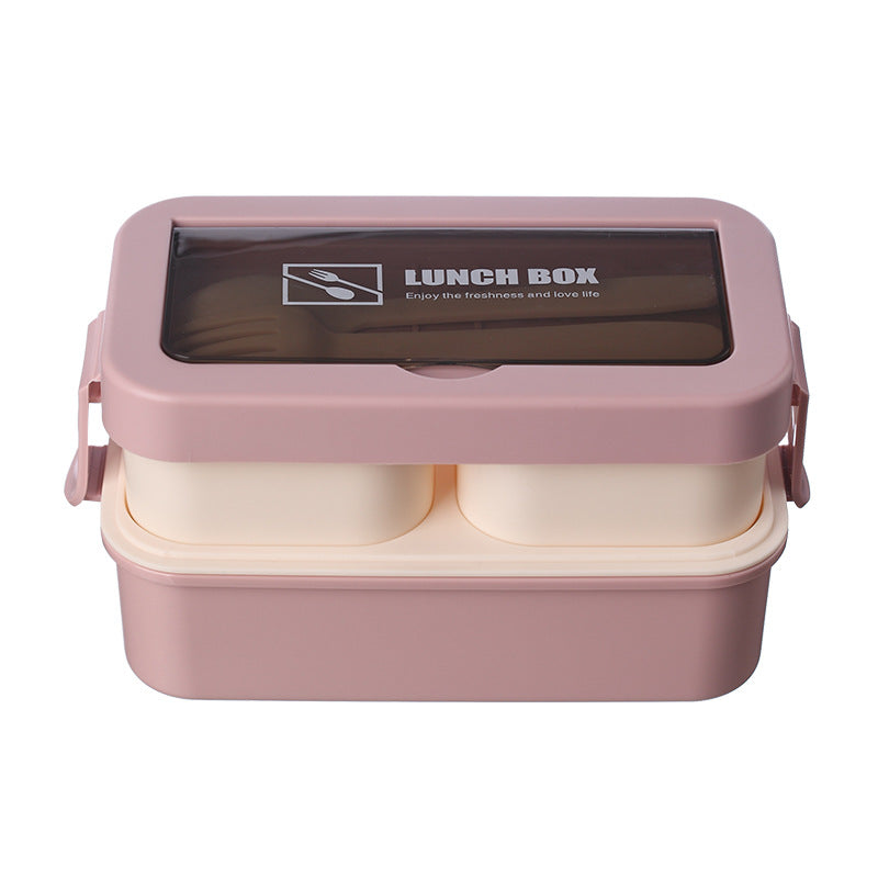 Stylish Microwaveable Double-Layered Lunch Box