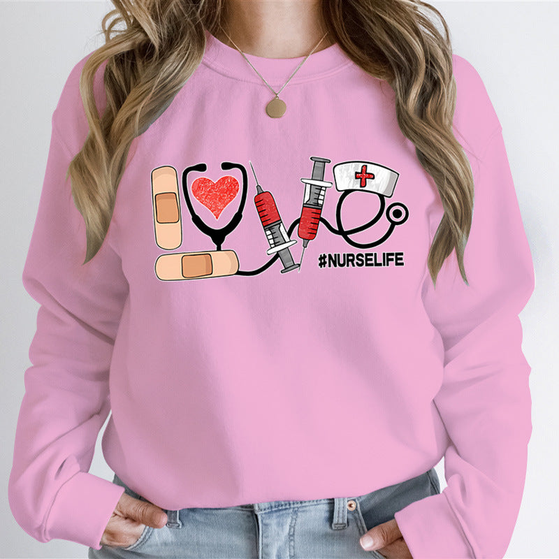 Nurse Life Graphic Sweatshirt