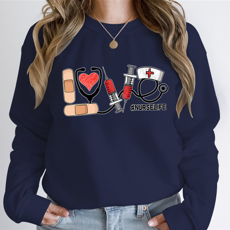 Nurse Life Graphic Sweatshirt