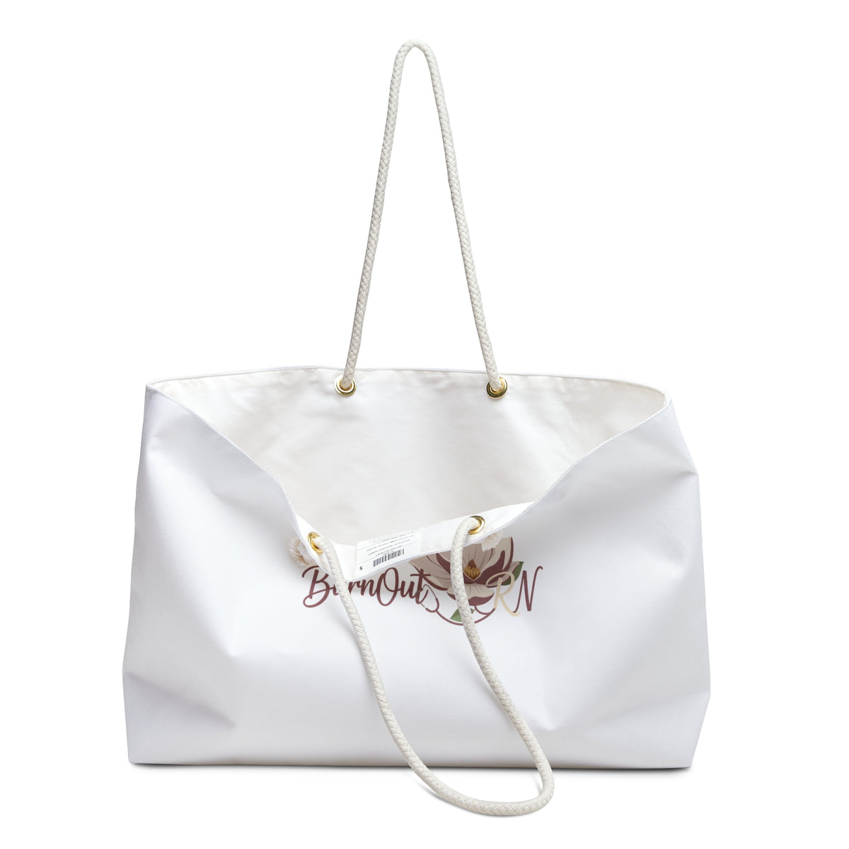 Weekender Bag — 'Burnout Whispers, Purpose Reminds' Nurse Relaxation Travel Tote