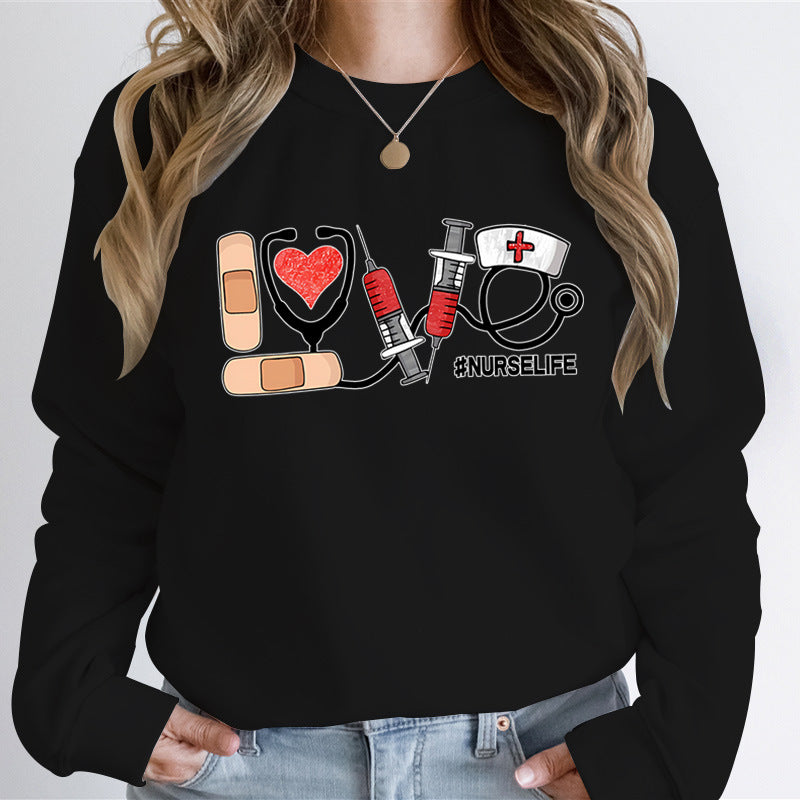 Nurse Life Graphic Sweatshirt