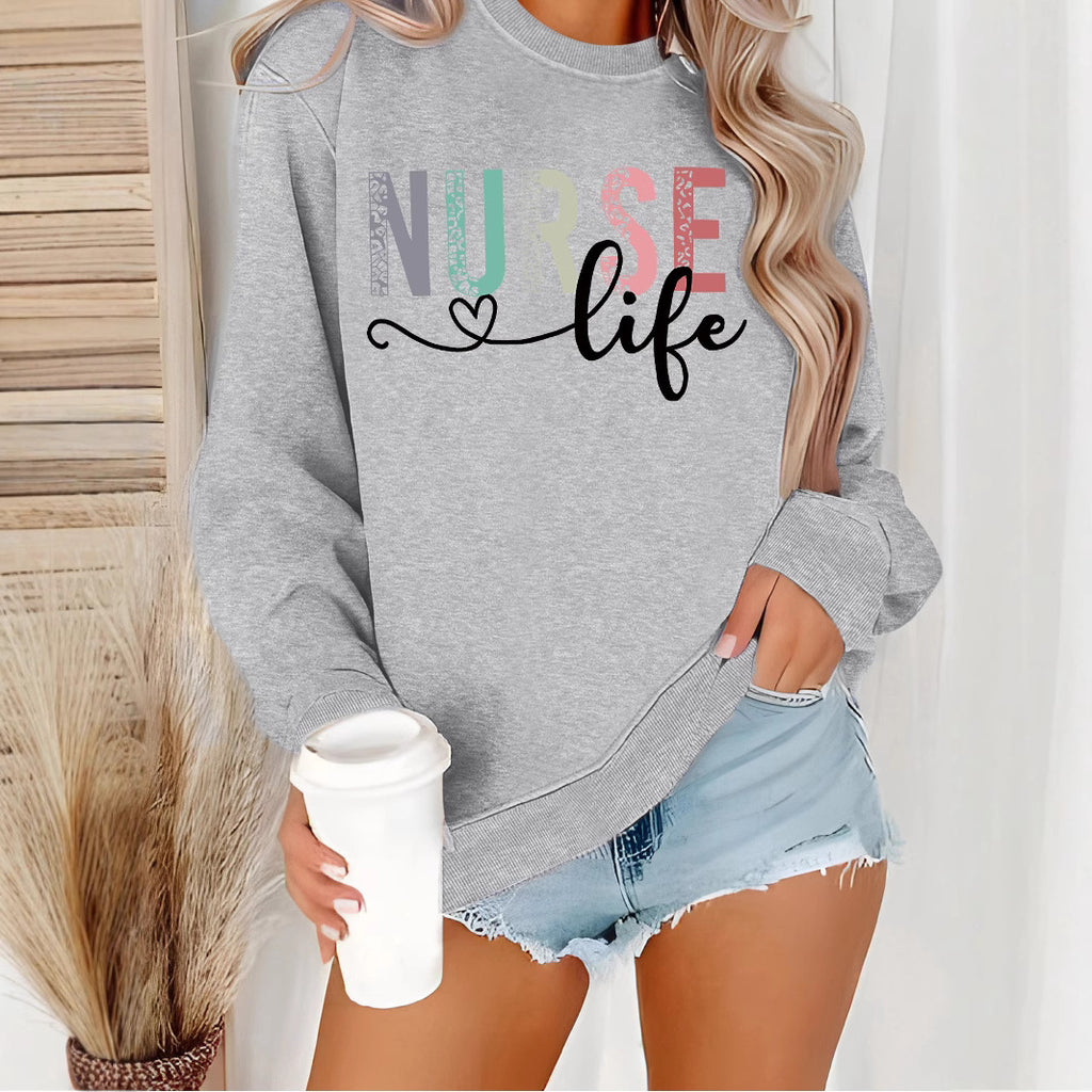 Nurse print on hoodie