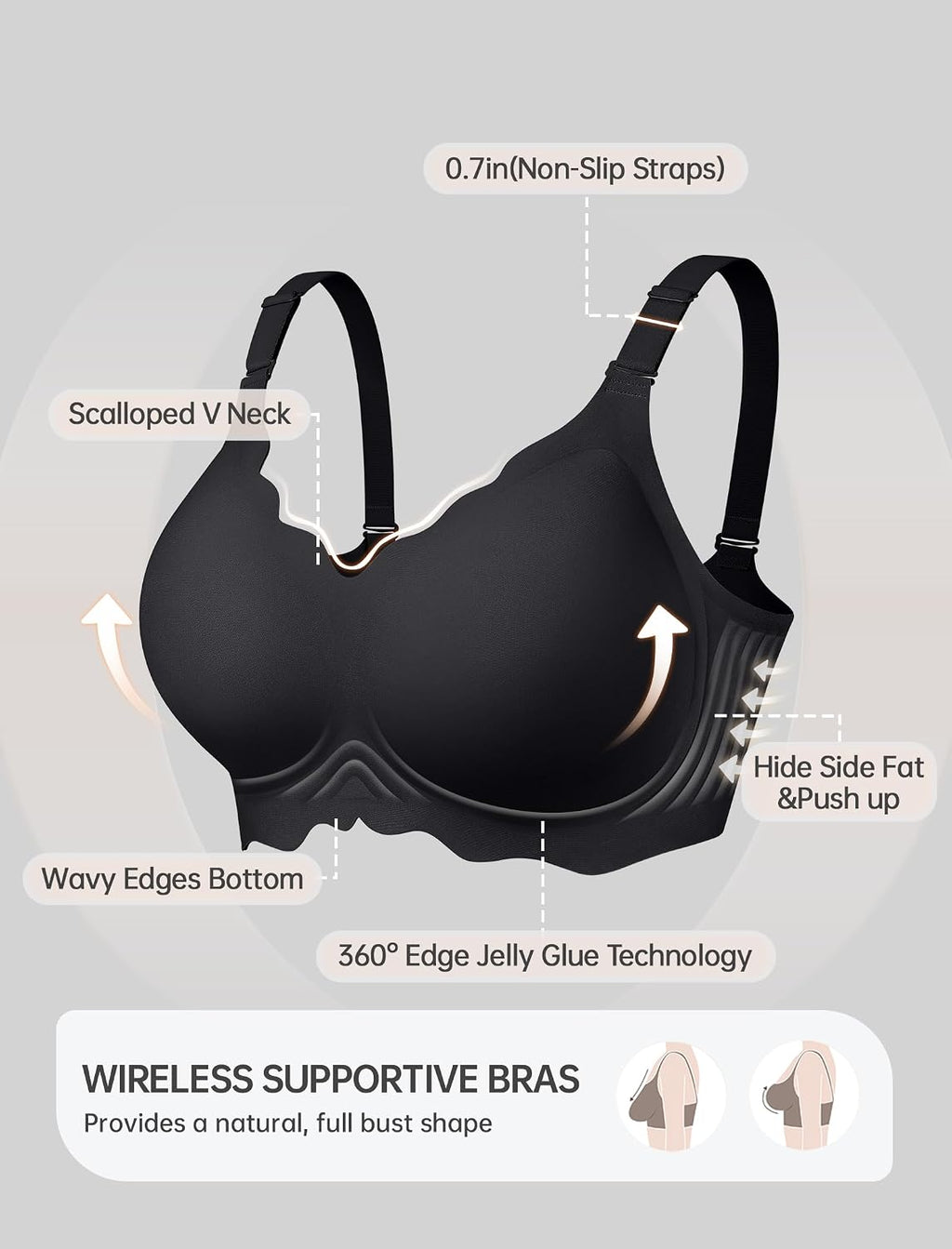 Everyday Comfort Jelly Bra Support