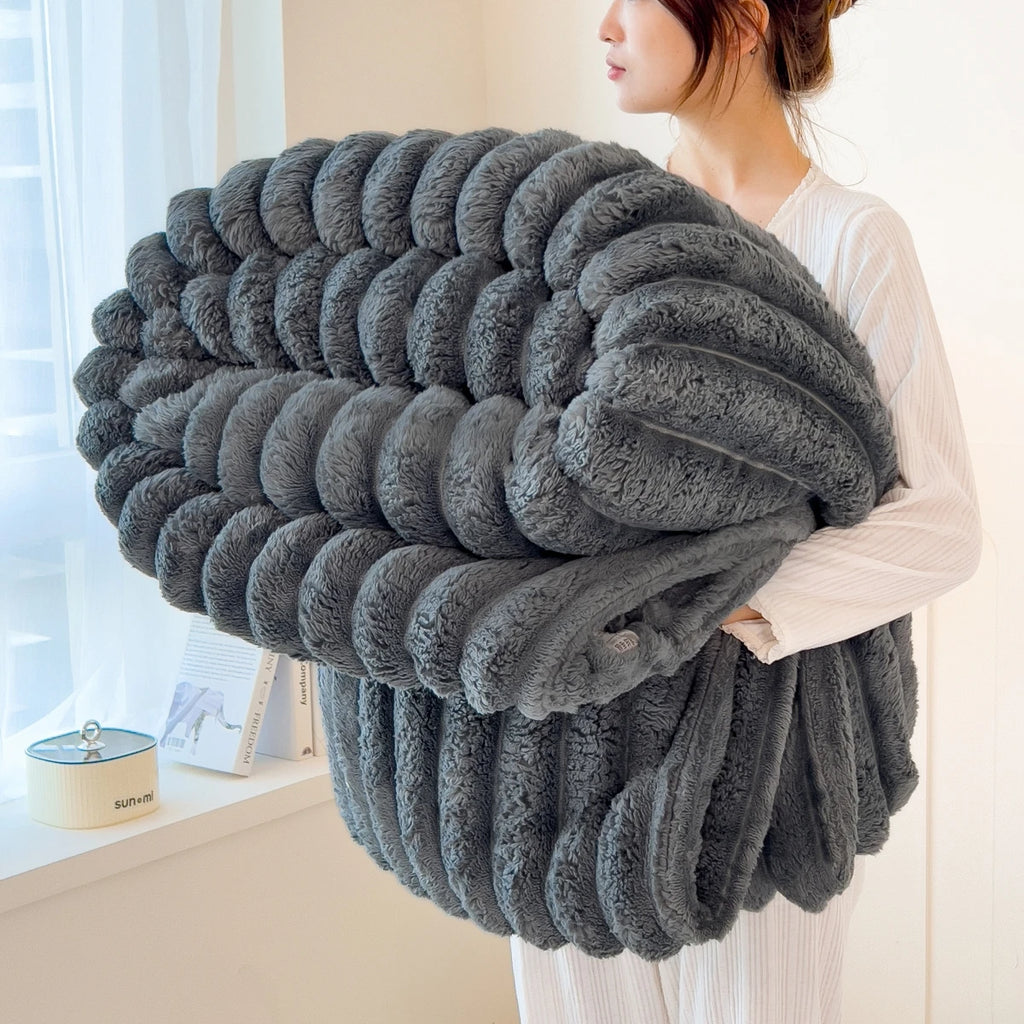 CozyStripe Thick Comfort Multipurpose Blanket